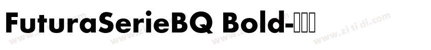 FuturaSerieBQ Bold字体转换